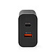 Nedis Caricatore da parete USB-C 65W + Quick Charge 3.0 USB-A Nero economico