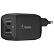 Cargador de CA Belkin BoostCharge Pro USB-C de 65 W (negro) Cargador portátil USB-C con tecnología GaN 65 W