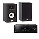 Pioneer SX-10AE Black + JBL Stage A130 Black 2 x 100 W Stereo Receiver - Bluetooth - FM/AM Tuner with RDS function + 225W Bookshelf Speaker (pair)