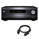 Integra DRX 3.4 Black + Real Cable CHAMBORD (1.5 m) 9.2 Home Cinema Receiver - 100W/Channel - Dolby Atmos/DTS:X - FM Tuner - HDMI 2.1 - Dolby Vision/HDR10+ - Wi-Fi/Bluetooth/AirPlay 2 - Multiroom + 1.5 m prestige power cable