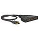 Goobay Switch manuale 3 a 1 HDMI (4K@30Hz) Switch HDMI a 2 porte con 3 ingressi e 1 uscita HDMI - 4K @ 30 Hz - HDCP1.4