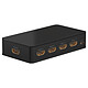 Goobay Switch HDMI 4 to 1 (4K@60Hz) 2 Port HDMI Switch with 4 HDMI Inputs and 1 HDMI Output - 4K @ 60 Hz - HDCP2.2