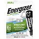 Energizer Extreme AAA 800 mAh (par 2) Pack de 2 piles rechargeables 800 mAh AAA (LR03)