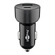 Goobay Car Charger USB-A/USB-C PD (48 W) to Cigarette Lighter (Black) 2-Port USB-A/USB-C PD Car Charger (48W) - Black