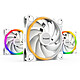 be quiet! Light Wings 140 mm PWM High Speed ARGB Triple Pack (white) Set of 3 thermo-regulated 140 mm case fans with ARGB LED double light and ARGB Hub