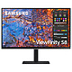 Samsung 27" LED - ViewFinity S8 S27B800PXU Ecran PC 4K - 3840 x 2160 pixels - 5 ms (gris à gris) - Format 16/9 - Dalle IPS - HDR400 - HDMI/DisplayPort/USB-C - Hub USB - Pivot - Noir