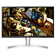 LG 27" LED 27UL550P-W 3840 x 2160 píxeles - 5 ms (gris a gris) - Pantalla panorámica 16/9 - Panel IPS - HDR - FreeSync - HDMI/DisplayPort - Pivotante - Negro/Plateado