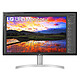 LG 31,5" LED 32UN650P-W 3840 x 2160 pixel - 5 ms (da grigio a grigio) - Widescreen 16/9 - Pannello IPS - HDR - FreeSync - HDMI/Porta display - Pivot - Nero/Argento