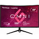 ViewSonic 34" LED - VX3218-PC-MHDJ 1920 x 1080 pixel - 1 ms (MPRT) - 16/9 - Pannello VA curvo - 165 Hz - FreeSync Premium - HDMI/Porta display - Altezza regolabile - Nero