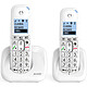 Alcatel XL785 Duo Blanc Lot de deux téléphones sans fil avec fonctions mains libres