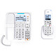 Alcatel XL785 Combo Voice White Corded telephone with hands-free and answering machine functions + cordless handset