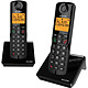 Alcatel S280 Duo Noir Téléphone sans fil avec fonctions mains libres et blocage d'appels + combiné supplémentaire