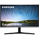 Samsung 31.5" LED - C32R500FHP Ecran PC Full HD 1080p - 1920 x 1080 pixels - 4 ms (gris à gris) - Format 16/9 - Dalle VA incurvée - FreeSync - VGA/HDMI - Noir