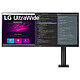 LG 34" LED - 34WN780P-B 3440 x 1440 pixels - 5 ms (grey to grey) - 21/9 format - IPS panel - HDR10 - FreeSync - DisplayPort/HDMI - Speakers - Black