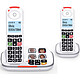 Swissvoice Xtra 2355 Duo Téléphone DECT sans fil à grosses touches avec répondeur + 1 combiné supplémentaire