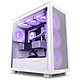 NZXT H7 Flow RGB White Compact mid-tower case with tempered glass side window and RGB fans