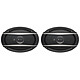 Caliber CDS69G 22 cm 3-way coaxial oval speakers with 55 Watts RMS (pair)