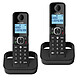 Alcatel F860 Duo Nero Telefono cordless con funzioni di blocco delle chiamate e vivavoce + 1 cornetta aggiuntiva