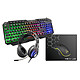 The G-Lab Combo Plutonium (FR) 4 in 1 gamer kit (backlit AZERTY keyboard + backlit optical mouse + headset + mat)