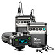 Xvive U5T2 Sistema audio wireless per video Sistema wireless completo con microfono omnidirezionale a bavero, 1 ricevitore e 2 trasmettitori
