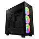 NZXT H7 Elite RGB Black Medium-tower case with side window and tempered glass front panel