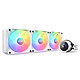 NZXT Kraken 360 RGB White 360 mm all-in-one watercooling kit for processor with customisable LCD screen