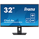 iiyama 31,5" LED - ProLite XUB3293UHSN-B5 4K UHD - 4 ms (gris a gris) - 16/9 - IPS - 75 Hz - HDMI/DisplayPort/USB-C - Hub USB 3.0 - Ethernet - KVM - Pivotante - Negro