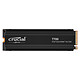 Crucial T700 4 To avec dissipateur SSD 4 To 3D NAND M.2 2280 NVMe 2.0 - PCIe 5.0 x4