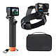 GoPro Kit Aventure 3.0 Kit complet pour caméra GoPro avec poignée flottante, fixation frontale, QuickClip et étui