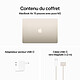 Apple MacBook Air M2 15 pouces (2023) Lumière stellaire 8Go/256 Go (MQKU3FN/A) pas cher