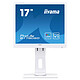 iiyama 17" LED - ProLite B1780SD-W1 1280 x 1024 pixels - 5 ms (gris à gris) - Format 5/4 - VGA/DVI - Pivot - Blanc