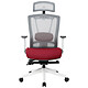 REKT Office-R (Blanco/Rojo) Asiento de malla - Reposabrazos 3D - Respaldo reclinable 24° - 12 puntos de ajuste - hasta 150 kg