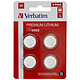 Verbatim CR2032 batteries (set of 4) Pack of 4 CR2032 batteries