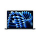 Apple MacBook Air M2 15 pouces (2023) Minuit 8Go/256 Go (MQKW3FN/A-70W) Puce Apple M2 (GPU 10 coeurs) 8 Go SSD 256 Go 15.3" LED Liquid Retina Wi-Fi AX/Bluetooth Webcam Mac OS Ventura