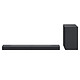 LG SC9S Barre de son 3.1.3 - 400 Watts - Dolby Atmos / DTS Virtual:X - Bluetooth 5.0 - HDMI eARC/ARC - Pass-through 4K/HDR - Caisson de basses sans fil 