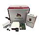 Hutopi Starter Kit Raspberry Pi 3 B Mini ordinateur (carte Raspberry Pi 3 Modèle B 1 Go + boîtier + carte mémoire 16 Go + adaptateur secteur + câble HDMI + Heat Sink)
