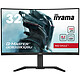 iiyama 32" LED - G-Master GCB3280QSU-B1 Red Eagle Ecran PC 2.5K - 2560 x 1440 pixels - 0.2 ms (MPRT) - 16/9 - Dalle VA incurvée - HDR - 165 Hz - FreeSync - HDMI/DisplayPort - Pivot - Hub USB - Noir