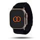 Band Band Boucle Alpine noir 49 mm Bracelet Aventure en nylon tissé pour Apple Watch 42/44/45/49 mm