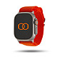Banda Boucle Alpine arancione 49 mm Fascia Adventure in nylon intrecciato per Apple Watch 42/44/45/49 mm