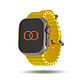 Band Band Bracelet Océan jaune 49 mm Bracelet Aventure en fluoroélastomère pour Apple Watch 42/44/45/49 mm