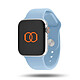 Banda Pulsera deportiva fluoroelastómero azul claro 49 mm Correa deportiva de fluoroelastómero para Apple Watch 42/44/45/49 mm