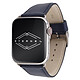 Eternel Holi Bleu Marine 49 mm Bracelet cuir de vachette pour Apple Watch 42/44/45/49 mm