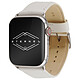 Eternel Holi Blanc 49 mm Bracelet cuir de vachette pour Apple Watch 42/44/45/49 mm