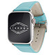 Eternel Holi Turquoise Clair 41 mm Bracelet cuir de vachette pour Apple Watch 38/40/41 mm