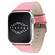 Eternel Holi Rose Pastel 41 mm Bracelet cuir de vachette pour Apple Watch 38/40/41 mm