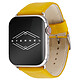 Eternel Holi Jaune 41 mm Bracelet cuir de vachette pour Apple Watch 38/40/41 mm