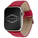 Eternel Holi Fuchsia 41 mm Bracelet cuir de vachette pour Apple Watch 38/40/41 mm