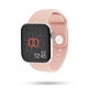 Banda Pulsera deportiva fluoroelastómero arena rosa 41 mm Correa deportiva de fluoroelastómero para Apple Watch 38/40/41 mm