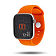 Muñequera deportiva de fluoroelastómero naranja 41 mm Correa deportiva de fluoroelastómero para Apple Watch 38/40/41 mm