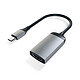 SATECHI Adaptateur USB-C vers HDMI 4K 60 Hz - Gris Adaptateur USB-C vers HDMI - Mâle / Femelle (compatible 4K à 60 Hz)